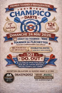 CHAMPICO DARTS – TOURNOI